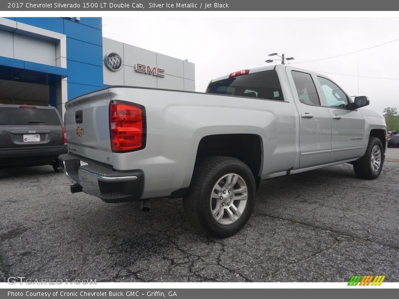 Silver Ice Metallic / Jet Black 2017 Chevrolet Silverado 1500 LT Double Cab