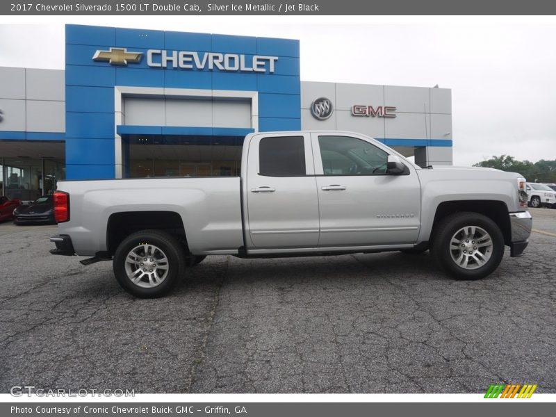 Silver Ice Metallic / Jet Black 2017 Chevrolet Silverado 1500 LT Double Cab