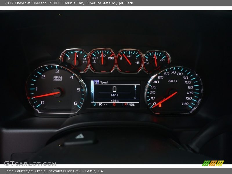 Silver Ice Metallic / Jet Black 2017 Chevrolet Silverado 1500 LT Double Cab
