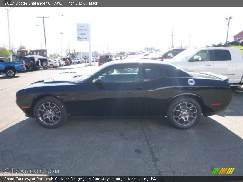 Pitch Black / Black 2017 Dodge Challenger GT AWD