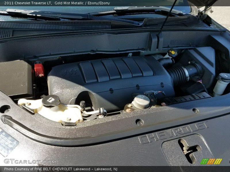Gold Mist Metallic / Ebony/Ebony 2011 Chevrolet Traverse LT