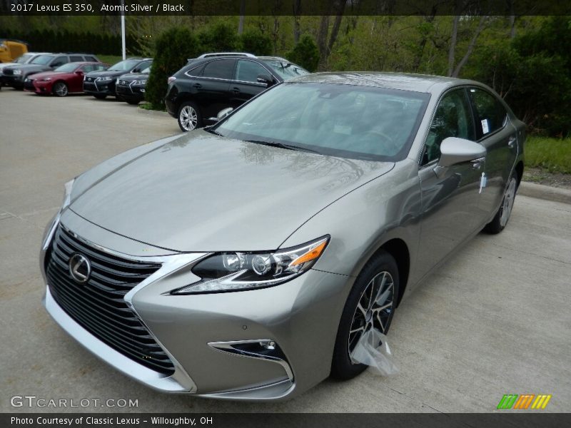 Atomic Silver / Black 2017 Lexus ES 350