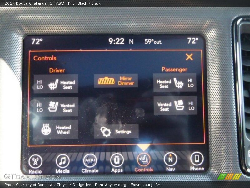 Pitch Black / Black 2017 Dodge Challenger GT AWD