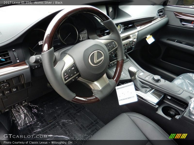 Atomic Silver / Black 2017 Lexus ES 350