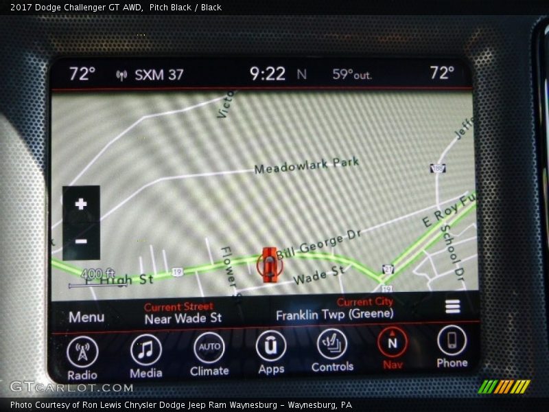 Pitch Black / Black 2017 Dodge Challenger GT AWD
