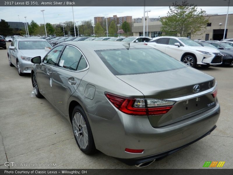 Atomic Silver / Black 2017 Lexus ES 350