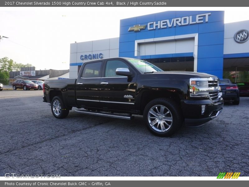 Black / High Country Saddle 2017 Chevrolet Silverado 1500 High Country Crew Cab 4x4