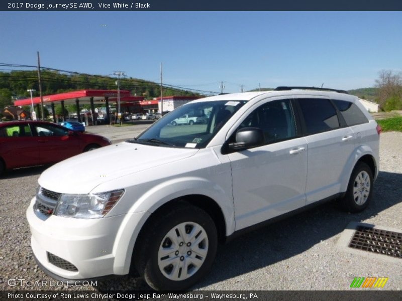 Vice White / Black 2017 Dodge Journey SE AWD