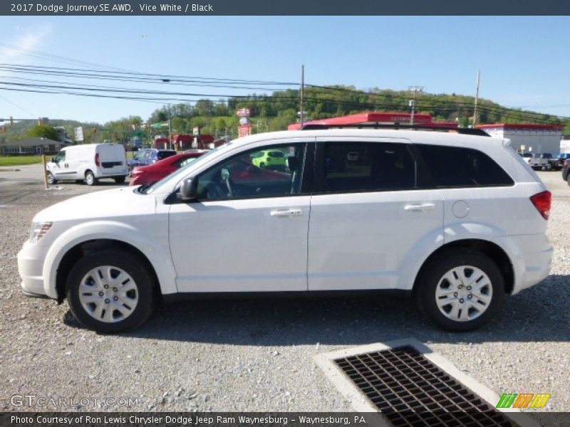 Vice White / Black 2017 Dodge Journey SE AWD