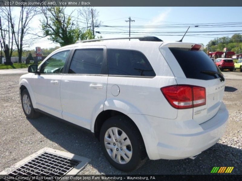 Vice White / Black 2017 Dodge Journey SE AWD
