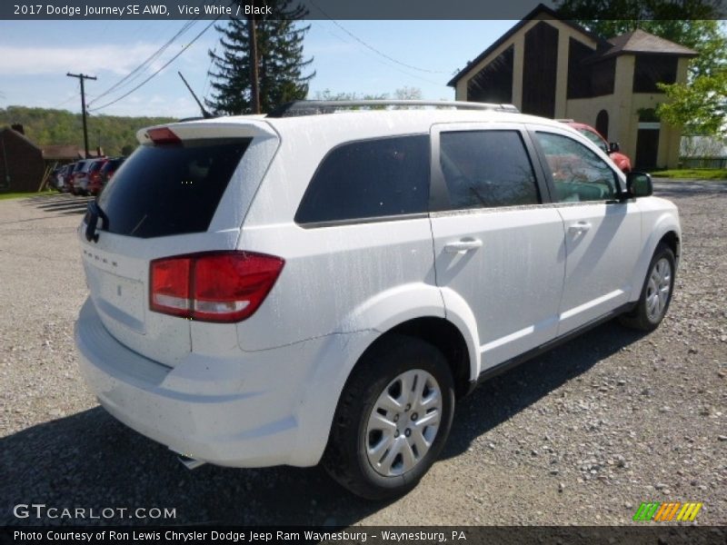 Vice White / Black 2017 Dodge Journey SE AWD