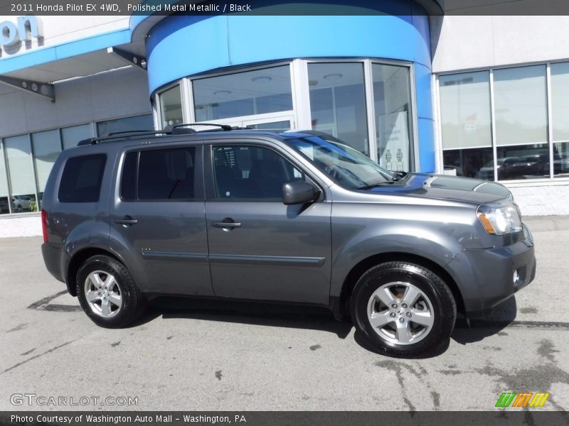 Polished Metal Metallic / Black 2011 Honda Pilot EX 4WD