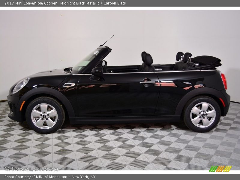 Midnight Black Metallic / Carbon Black 2017 Mini Convertible Cooper