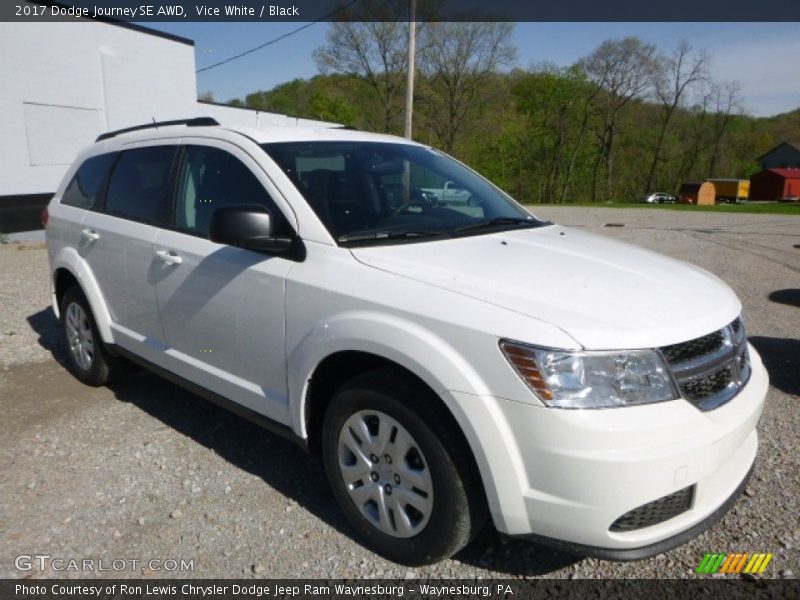Vice White / Black 2017 Dodge Journey SE AWD