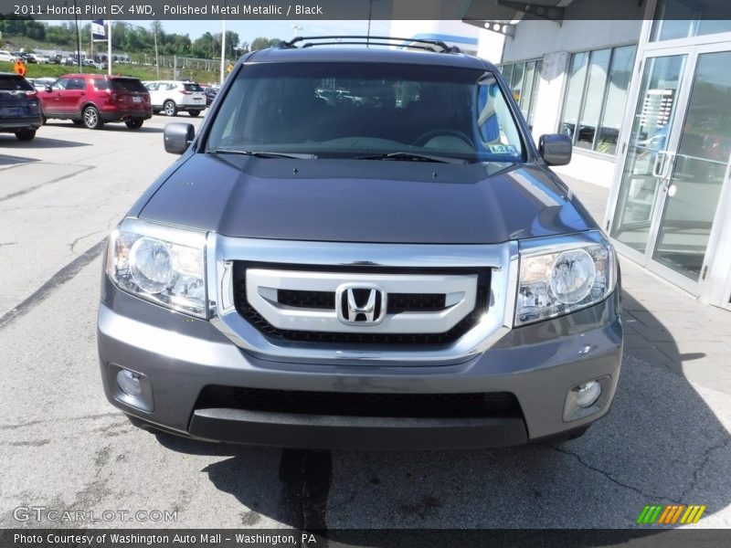 Polished Metal Metallic / Black 2011 Honda Pilot EX 4WD