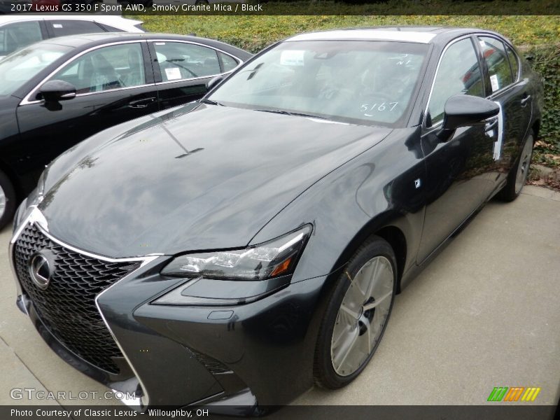 Smoky Granite Mica / Black 2017 Lexus GS 350 F Sport AWD