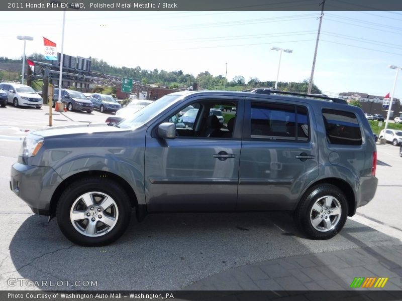 Polished Metal Metallic / Black 2011 Honda Pilot EX 4WD
