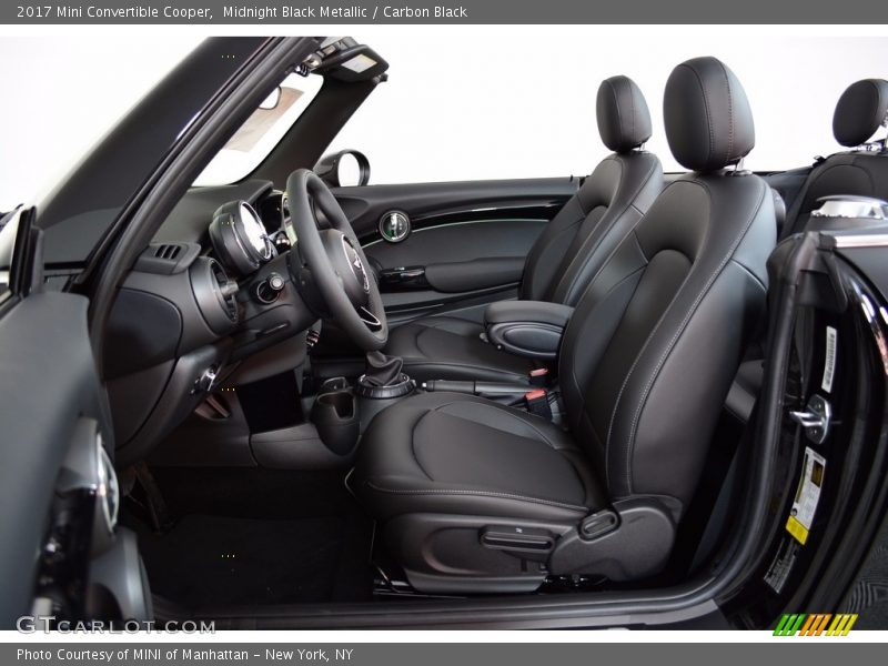 Front Seat of 2017 Convertible Cooper