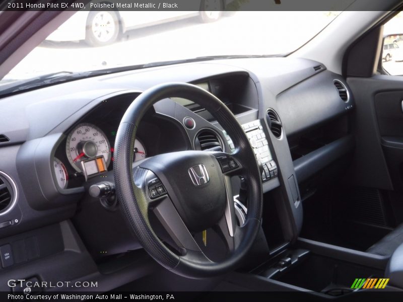 Polished Metal Metallic / Black 2011 Honda Pilot EX 4WD