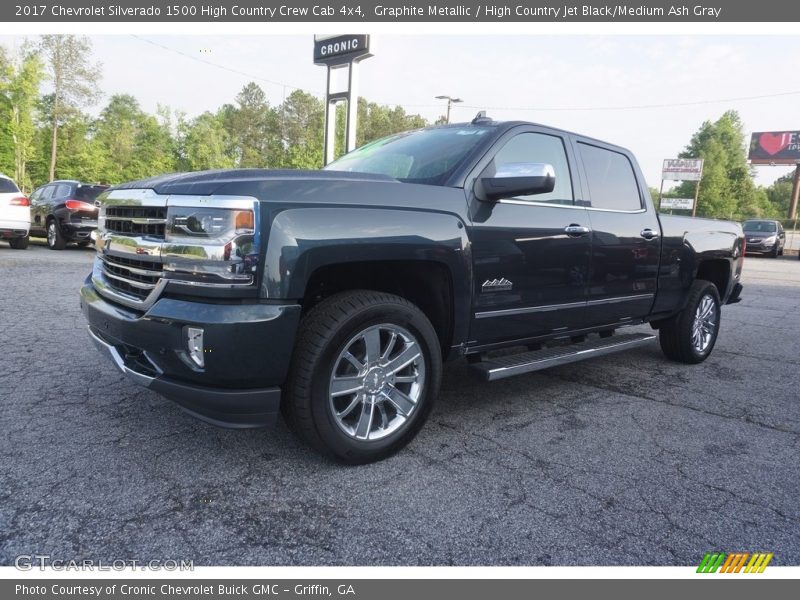 Graphite Metallic / High Country Jet Black/Medium Ash Gray 2017 Chevrolet Silverado 1500 High Country Crew Cab 4x4