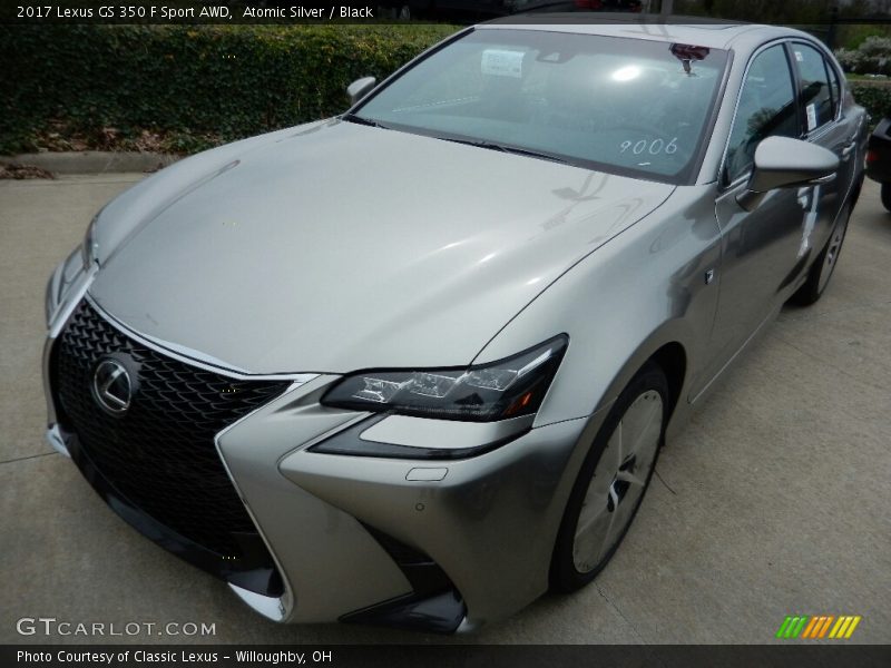 Atomic Silver / Black 2017 Lexus GS 350 F Sport AWD