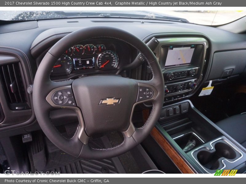 Graphite Metallic / High Country Jet Black/Medium Ash Gray 2017 Chevrolet Silverado 1500 High Country Crew Cab 4x4