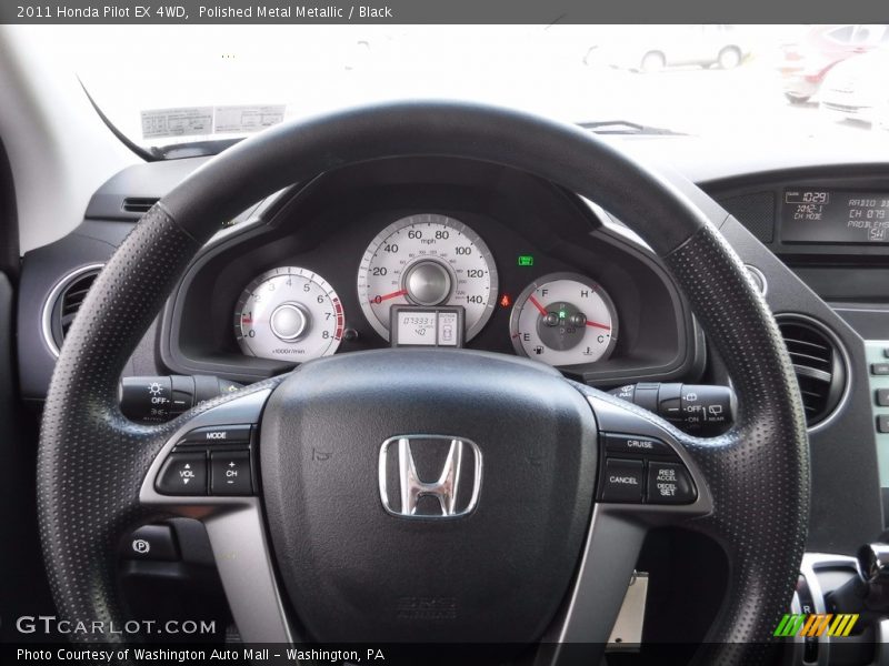 Polished Metal Metallic / Black 2011 Honda Pilot EX 4WD
