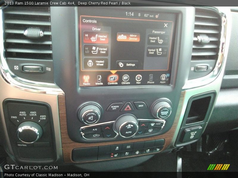 Deep Cherry Red Pearl / Black 2013 Ram 1500 Laramie Crew Cab 4x4