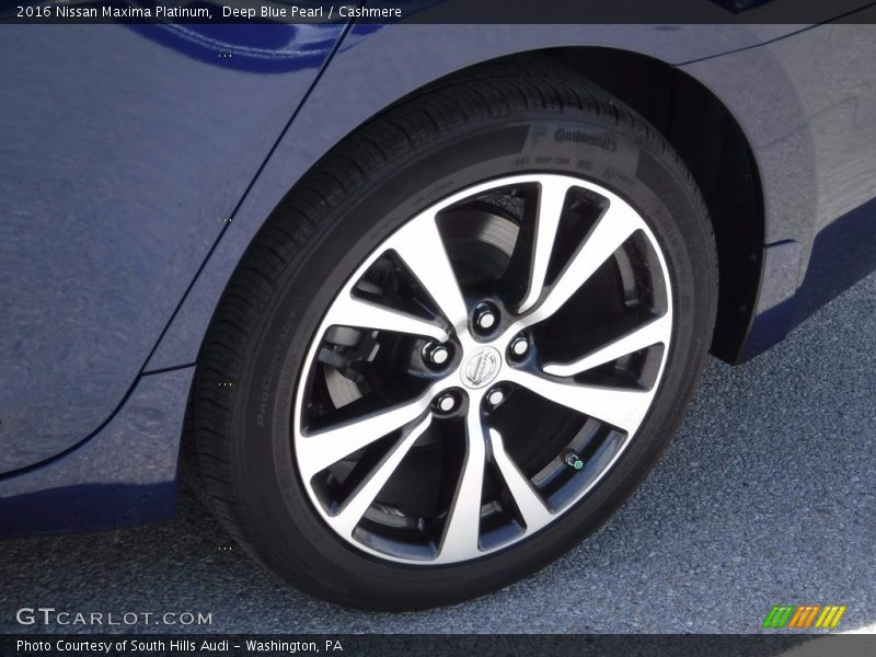 Deep Blue Pearl / Cashmere 2016 Nissan Maxima Platinum