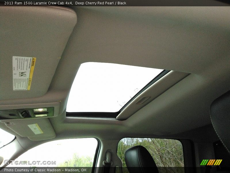 Deep Cherry Red Pearl / Black 2013 Ram 1500 Laramie Crew Cab 4x4