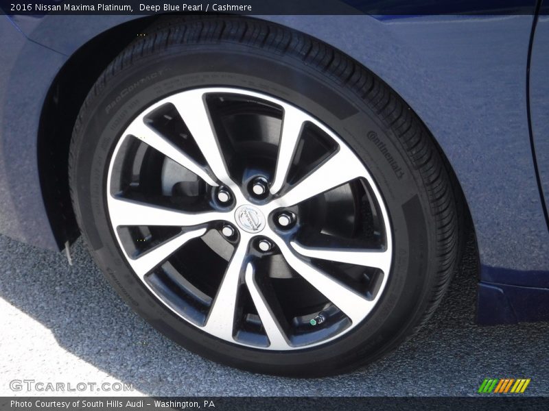 Deep Blue Pearl / Cashmere 2016 Nissan Maxima Platinum