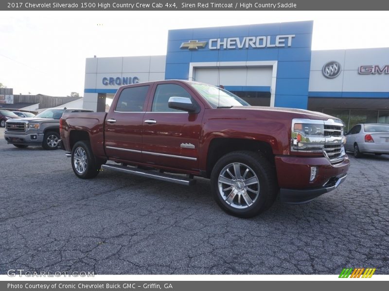 Siren Red Tintcoat / High Country Saddle 2017 Chevrolet Silverado 1500 High Country Crew Cab 4x4