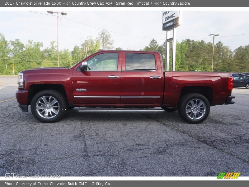 Siren Red Tintcoat / High Country Saddle 2017 Chevrolet Silverado 1500 High Country Crew Cab 4x4