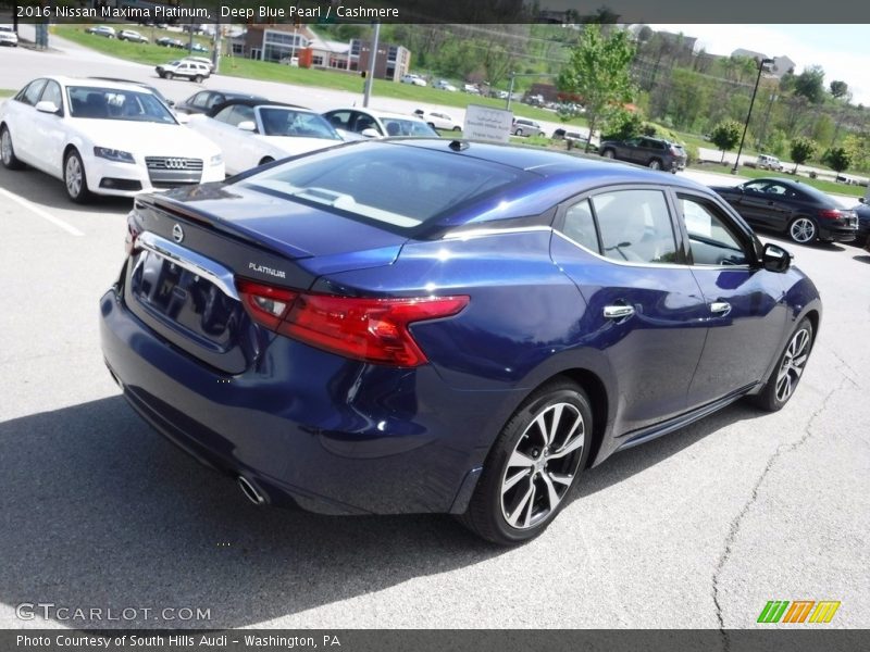 Deep Blue Pearl / Cashmere 2016 Nissan Maxima Platinum