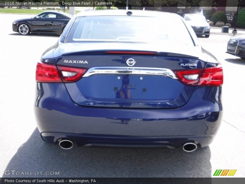 Deep Blue Pearl / Cashmere 2016 Nissan Maxima Platinum