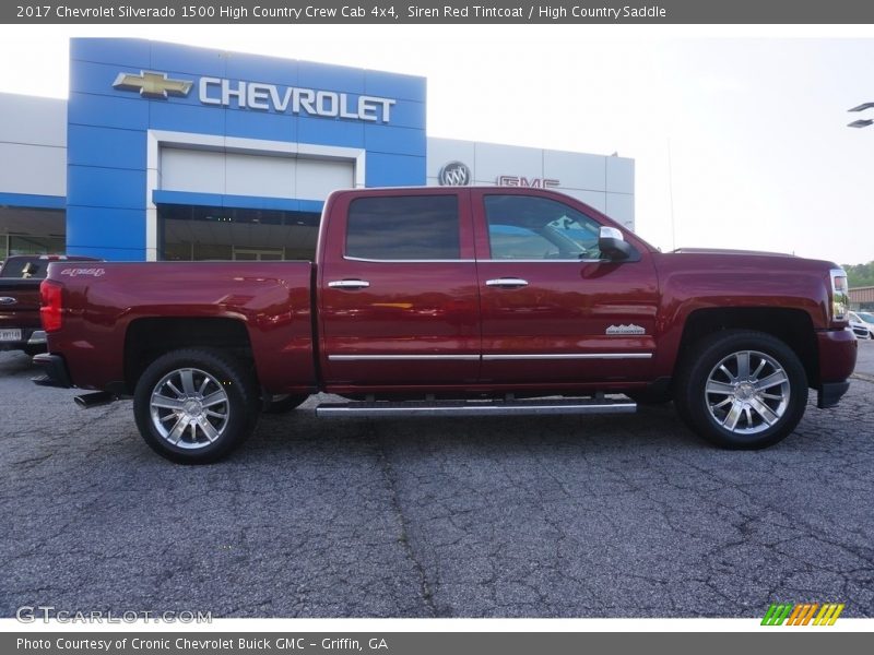 Siren Red Tintcoat / High Country Saddle 2017 Chevrolet Silverado 1500 High Country Crew Cab 4x4