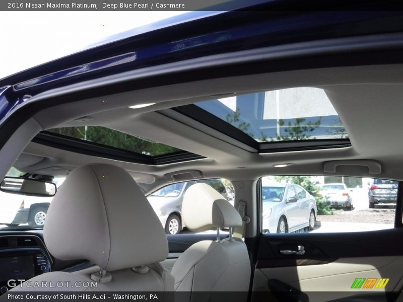 Deep Blue Pearl / Cashmere 2016 Nissan Maxima Platinum