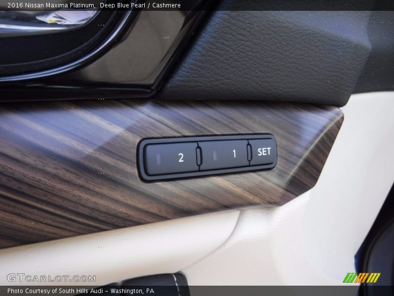 Deep Blue Pearl / Cashmere 2016 Nissan Maxima Platinum