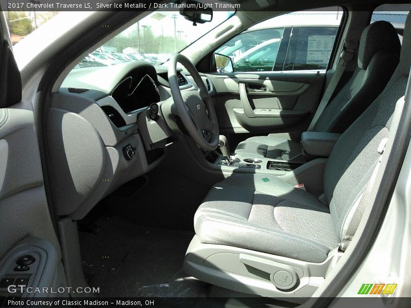 Silver Ice Metallic / Dark Titanium/Light Titanium 2017 Chevrolet Traverse LS