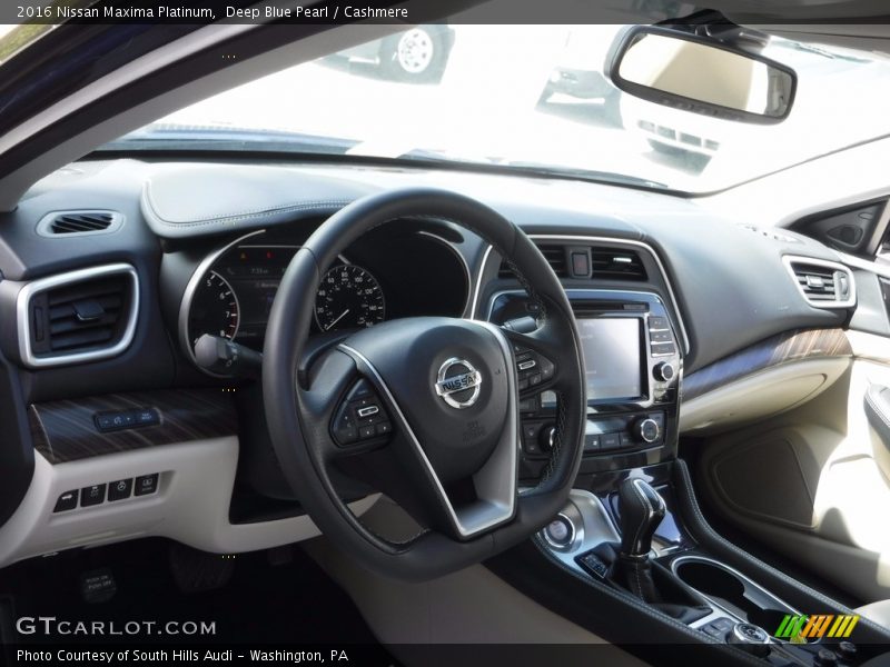 Deep Blue Pearl / Cashmere 2016 Nissan Maxima Platinum
