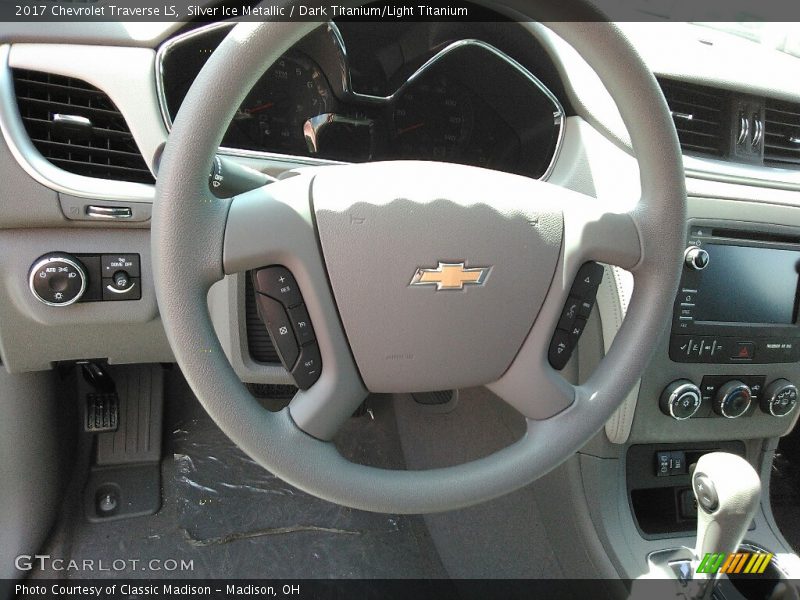 Silver Ice Metallic / Dark Titanium/Light Titanium 2017 Chevrolet Traverse LS