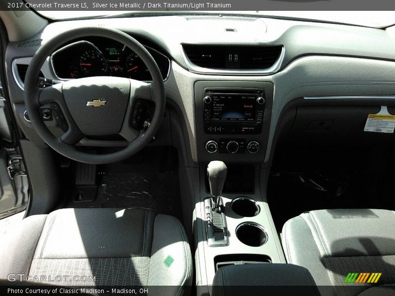 Silver Ice Metallic / Dark Titanium/Light Titanium 2017 Chevrolet Traverse LS