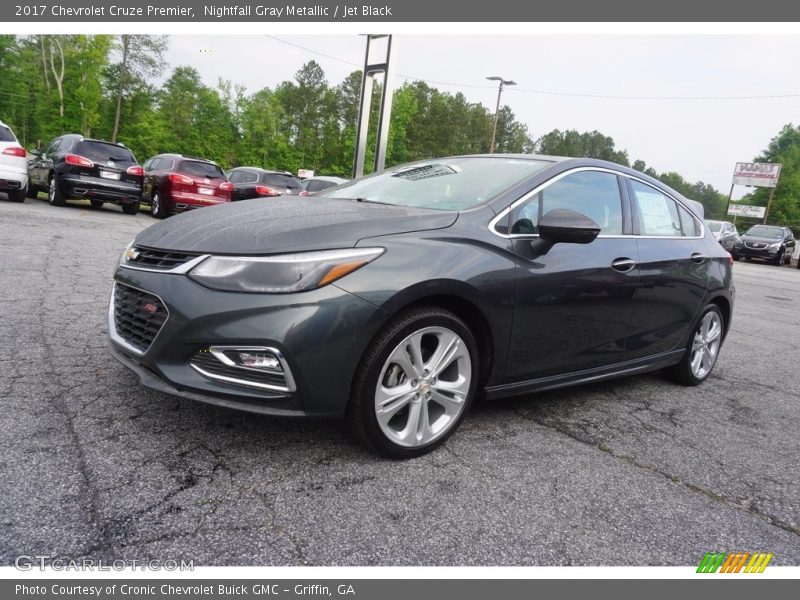 Nightfall Gray Metallic / Jet Black 2017 Chevrolet Cruze Premier