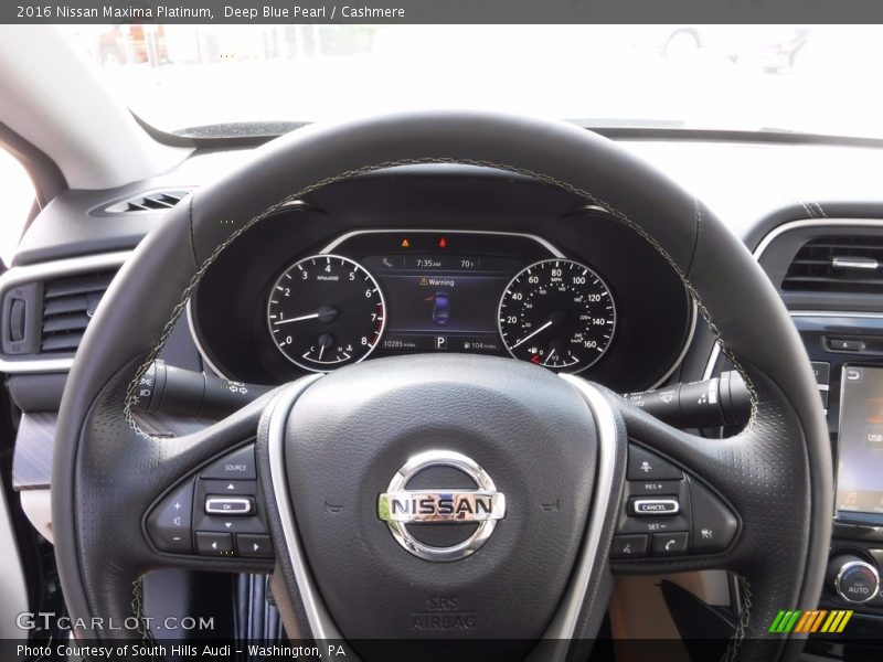 Deep Blue Pearl / Cashmere 2016 Nissan Maxima Platinum