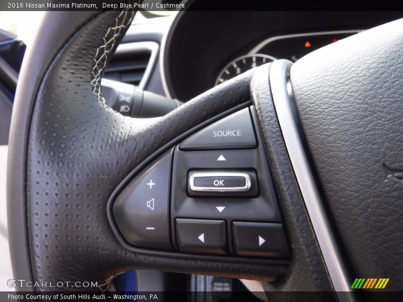 Deep Blue Pearl / Cashmere 2016 Nissan Maxima Platinum