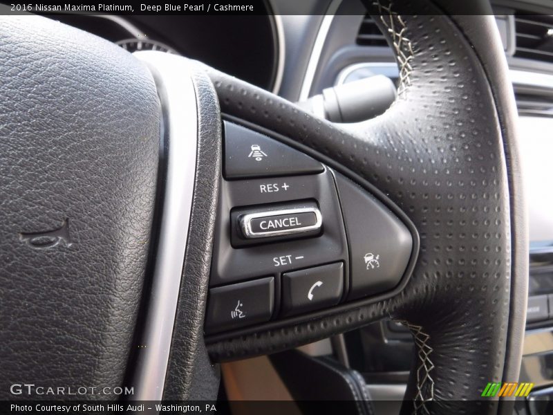 Deep Blue Pearl / Cashmere 2016 Nissan Maxima Platinum