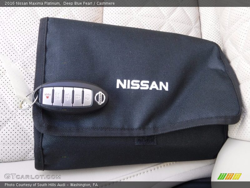 Deep Blue Pearl / Cashmere 2016 Nissan Maxima Platinum