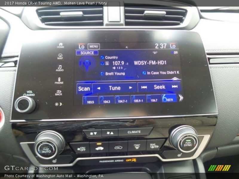 Molten Lava Pearl / Ivory 2017 Honda CR-V Touring AWD