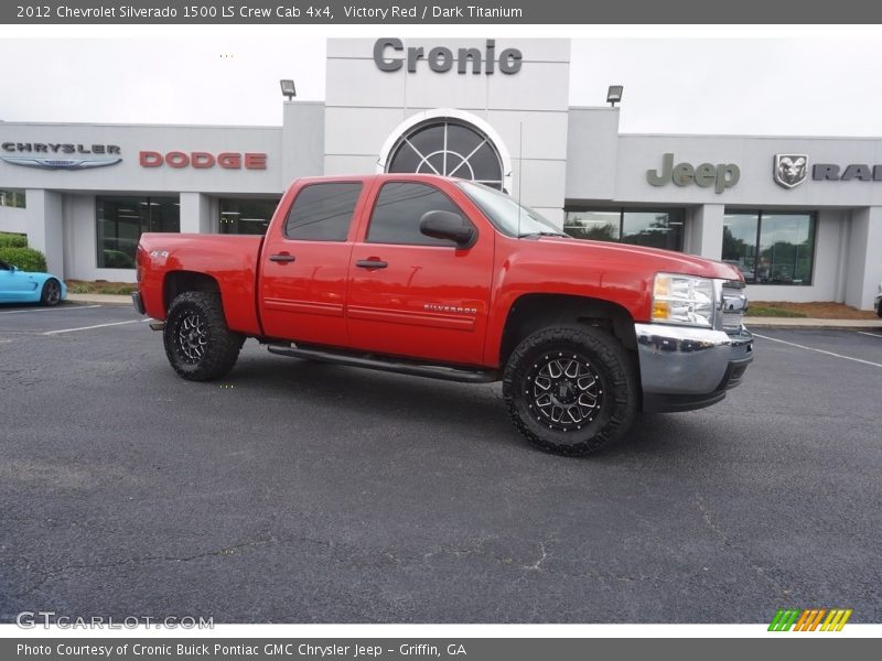 Victory Red / Dark Titanium 2012 Chevrolet Silverado 1500 LS Crew Cab 4x4