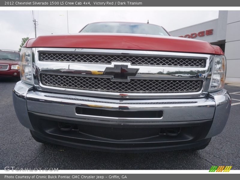 Victory Red / Dark Titanium 2012 Chevrolet Silverado 1500 LS Crew Cab 4x4